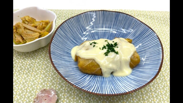 ロールキャベツ　クリームソース添え　ひまわり健康料理教室