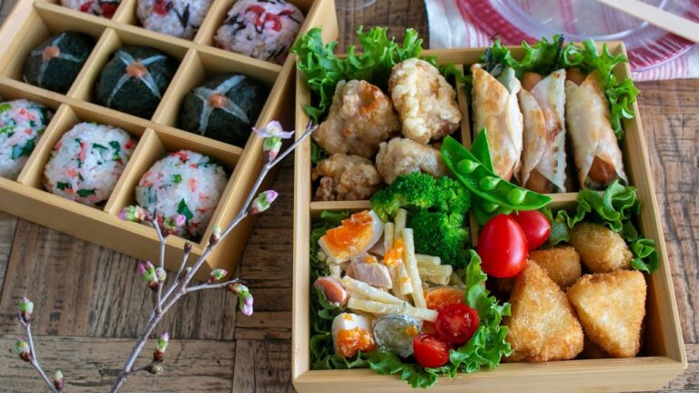 【お花見弁当】「これならできそう」簡単おかずも前日準備で朝楽ちん弁当bento#1027※大切なお知らせがあります