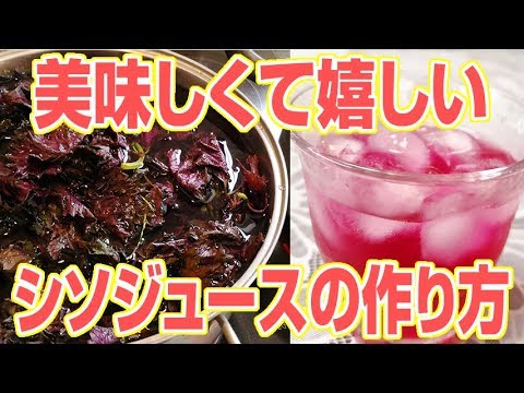 シソジュースの作り方 美味しくて嬉しい効果がたくさん！【1分くらいクッキング】