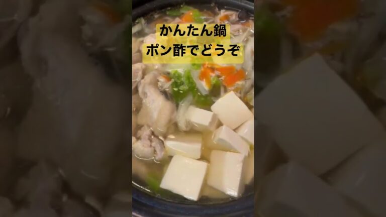 鶏肉の水炊き【簡単鍋】 #shorts