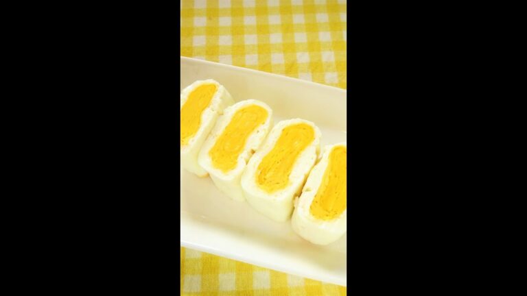 【レシピ動画】お弁当に☆簡単♪白と黄色のかわいい二色玉子焼き🐣★料理動画チャンネル【hirokohのおだいどこ】 #Shorts