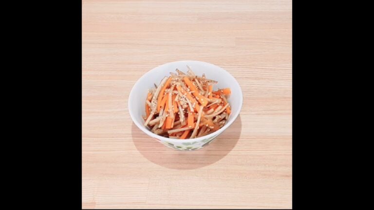 レンジできんぴらごぼうが簡単に作れます☆彡 #Shorts