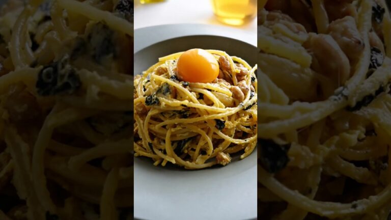 レンジで簡単納豆パスタ作ってみた🍝 #shorts