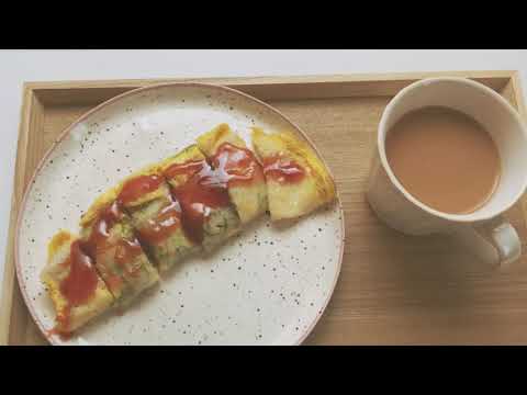 【自炊vlog#1】一人暮らし大学生｜朝食｜台湾蛋餅（ダンビン）