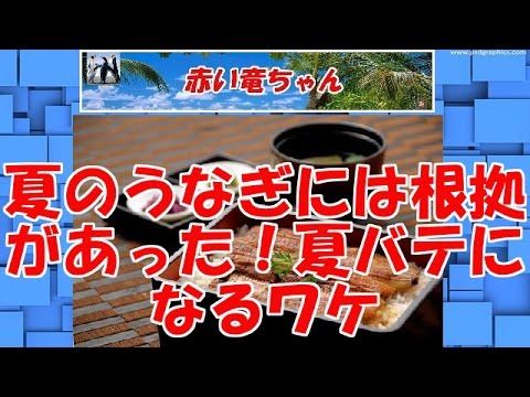 夏にうなぎは根拠があった！今さら聞けない夏バテになる本当のワケ