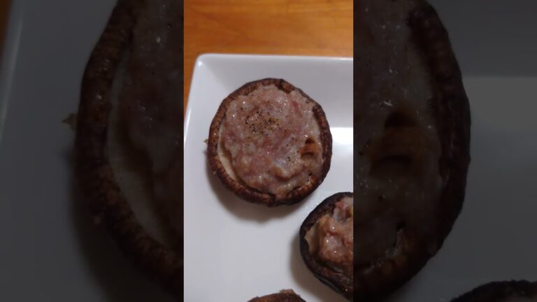 【クッキングおじさん】椎茸の肉詰め♪