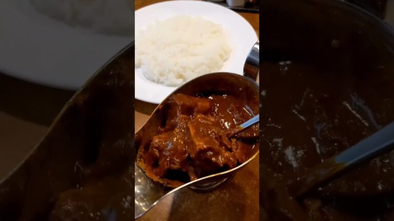 アングル 大人気のカレー屋さんでお肉ゴロゴロ特選ビーフカレー 兵庫県尼崎市 阪急塚口駅
