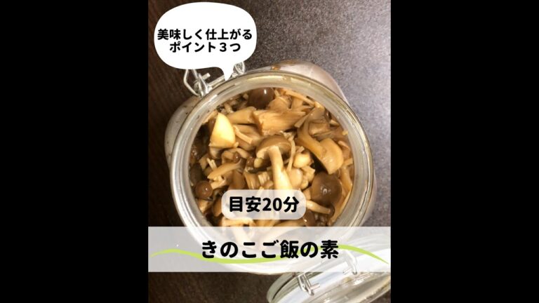 手抜きとは言わせない！木ノ子ご飯の素【時短和食/レンチン和食】