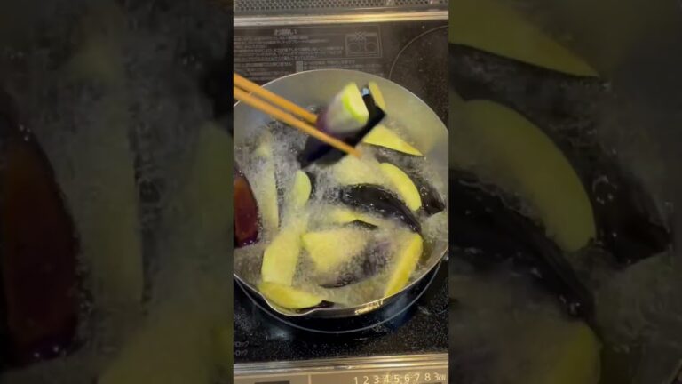 【簡単】冷めても美味しい！茄子とシシトウの揚げ浸し #簡単レシピ #節約レシピ #時短レシピ