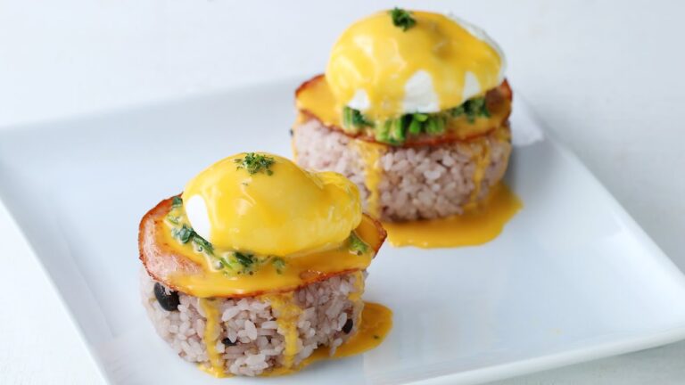 朝ごはんやブランチに♪ ライス・エッグベネディクト