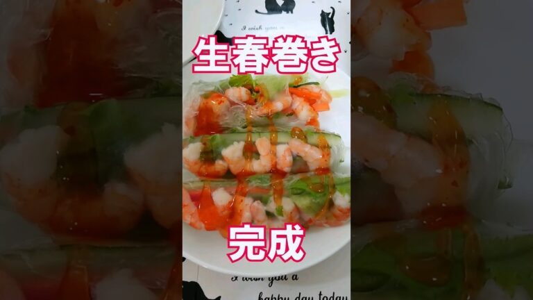 生春巻き #ライスペーパー #料理
