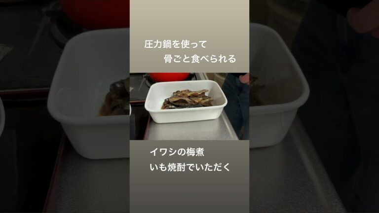 034）イワシの梅煮 #shorts  #イワシ #圧力鍋