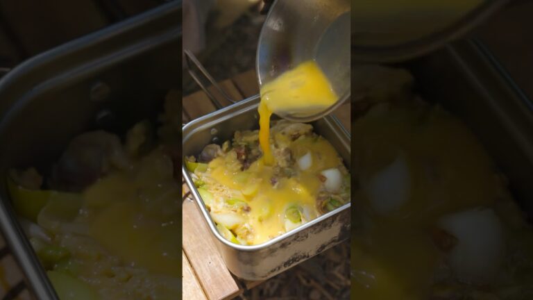 焼き鳥缶でねぎ親子丼🐣