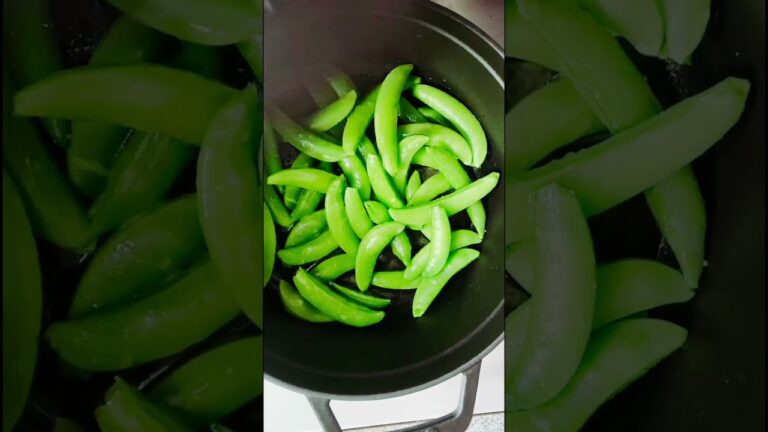 スナップエンドウ、茹でてない？蒸したら断然美味しくなる❣️試してみてね〜　#お料理動画 #簡単レシピ #スナップエンドウ #japanesefood