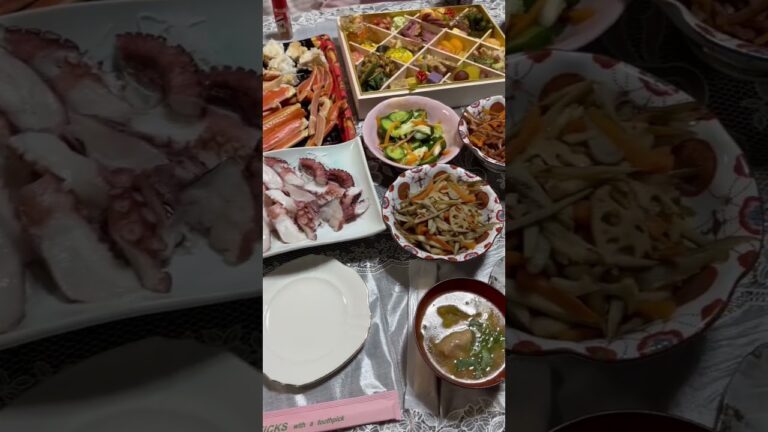 彼女の実家のおせちが豪華すぎた #にへー実家飯 #正月 #おせち