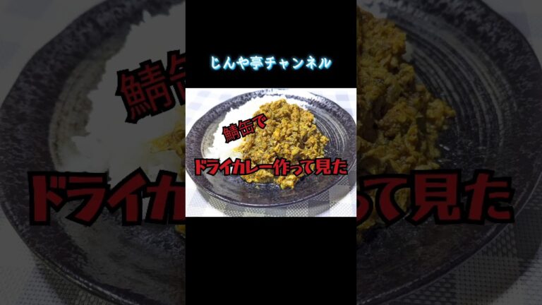 鯖缶で ドライカレー作ってみた #鯖缶 #料理