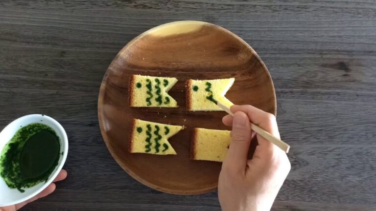 端午の節句　こいのぼりのカステラ