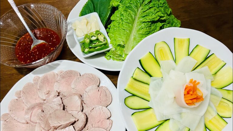 (13-4)スユク＆サムジャンの作り方(수육&삼장) #スユク #수육 #サムジャン #삼장