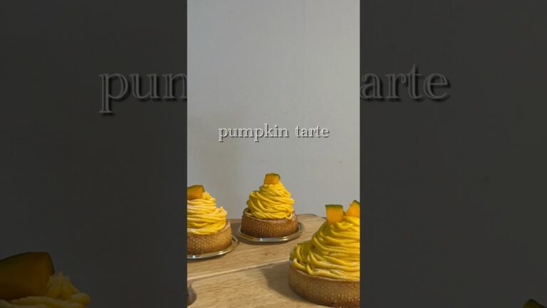 【秋だね🍂】かぼちゃのモンブランタルトができるまで🎃#cooking #vlog #sweets #cafe #pumpkin#shorts