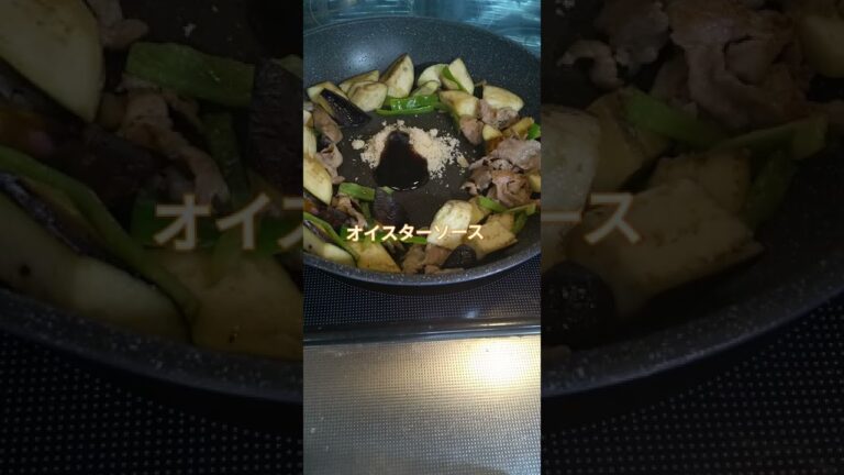 豚肉とナスのオイスターソース炒め