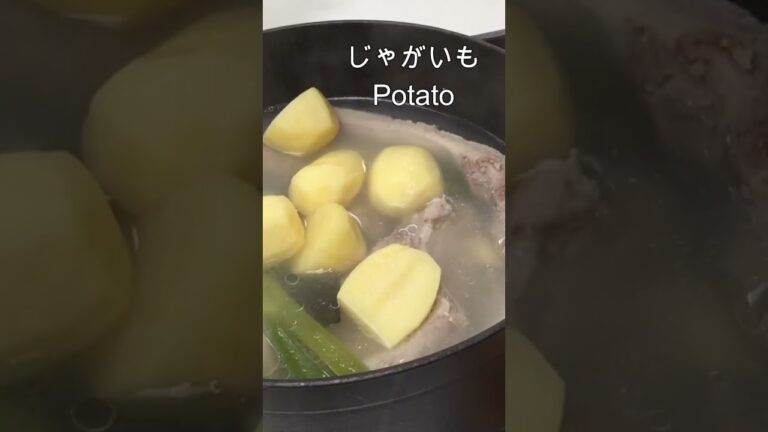 スペアリブの旨みがしみてる〜じゃがいが美味しい「カムジャタン」  ー作り方は説明欄かコメント欄を見てねー #shorts