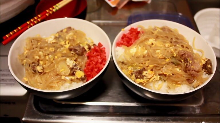 【4K2K】牛丼の作り方　How to make beef bowl