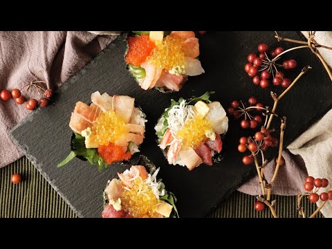 【カラフル♡】ひとくち海鮮丼