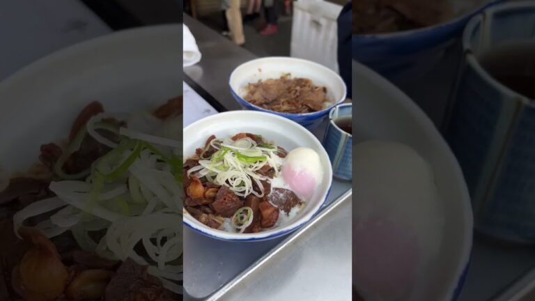 【日本一行列のできる牛丼】@築地 創業以来継ぎ足されてきた絶品のホルモン丼と牛丼は格別！ #東京グルメ