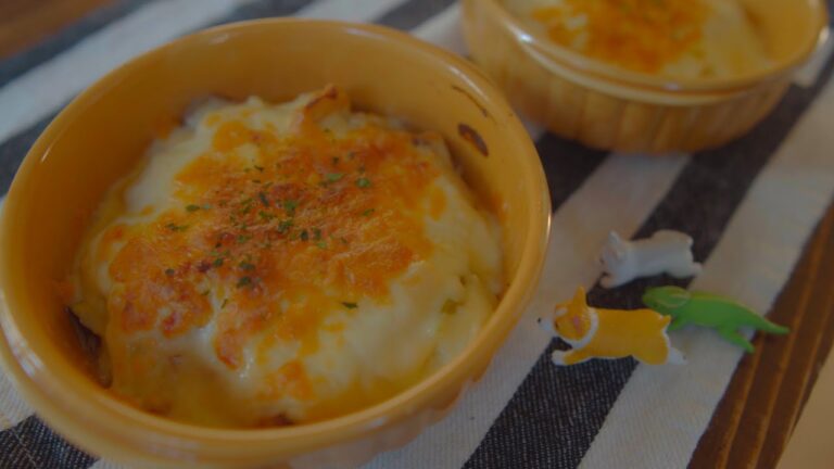 サバ缶とシャケ缶の和風グラタンの作り方♩How to make Canned mackerel and salmon gratin【Easy Recipe】