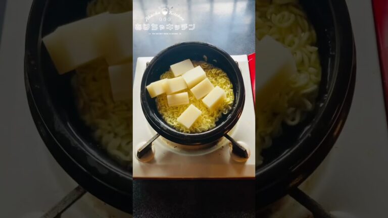 辛ラーメンに餅入れたトッポギぽいね #shorts