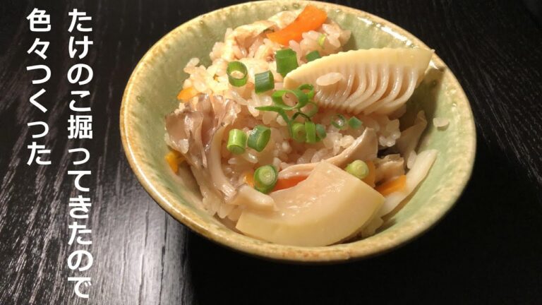 たけのこ掘ってきたので、色々料理をつくる