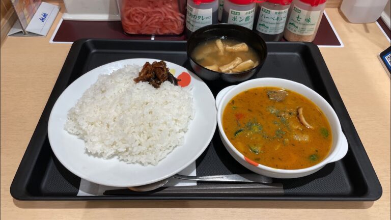 松屋で「海鮮ごろごろシーフードカレー」を食べてきました【期間限定メニュー】