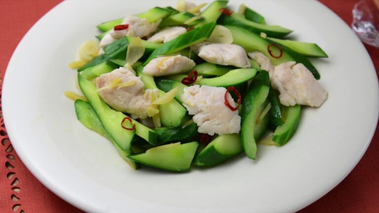 【ローファットダイエット】ささみときゅうりの中華炒め