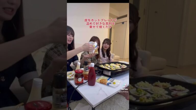 ホットプレートパーティー🍕 #大食い#shorts #早食い