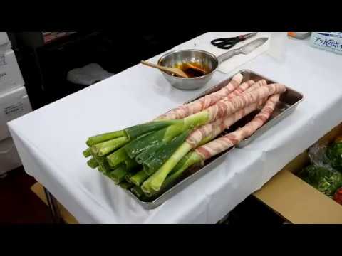 まるごとネギの豚肉巻き