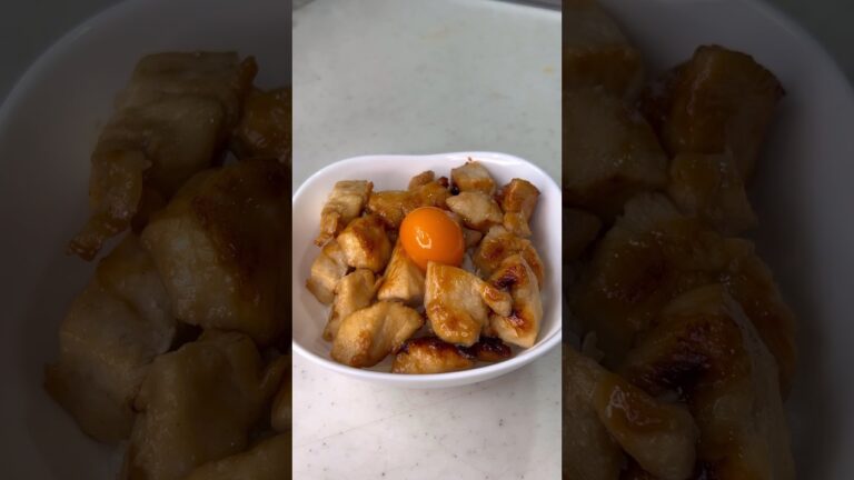 30kg痩せた男の鳥味噌卵黄丼の作り方を紹介します！#ダイエットレシピ