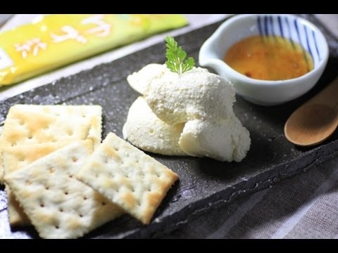 クリームチーズ豆腐のディップ☆柚子茶とご一緒に