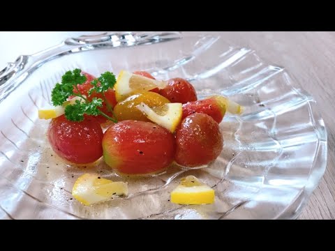 ダイエットなのか⁉️トマトハニーレモンマリネを作って食べた元おデブ女子高生