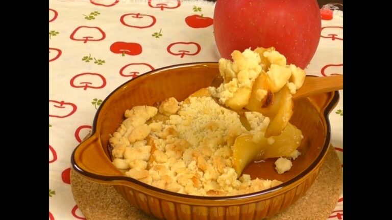 サクサク＆ジューシー♪簡単「りんごのクランブル」