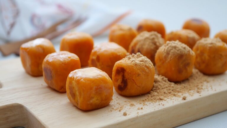 材料3つ簡単すぎる♪ほっこりおやつ♡スイートポテト餅 | Sweet Potato Mochi