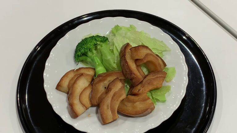 木宮の焼麩　車麩の揚げ煮