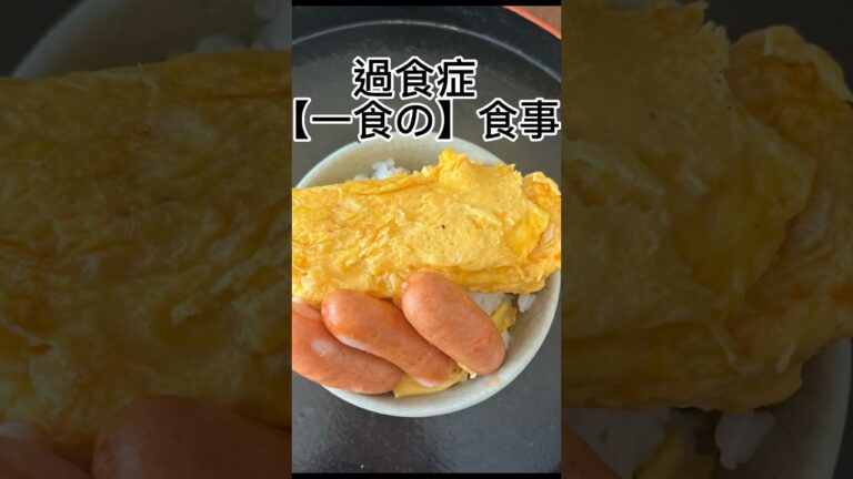過食症【一食の】食事  食べだすと止まらん #過食 #過食症 #摂食障害
