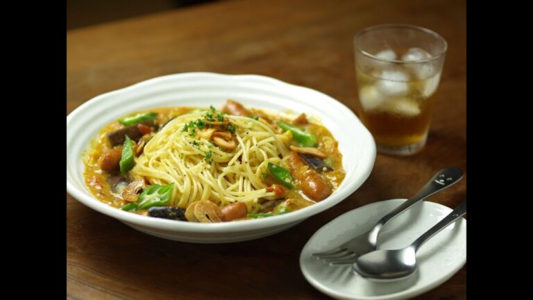 ガーリックカレー（夏野菜とスパゲティ）ドクターサカイガーリック