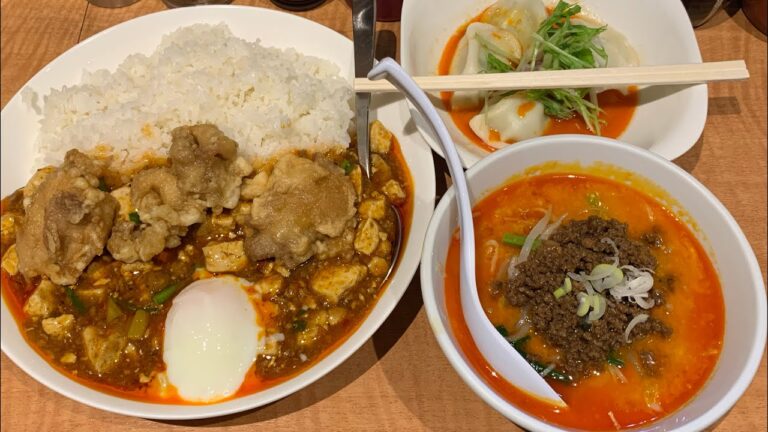 唐揚げ温玉チンマー飯と坦々麺と水餃子がすぐなくなる