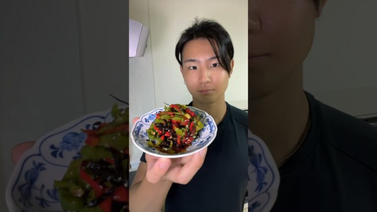 ピーマン嫌いが減りますように！#shorts #自炊 #ダイエットレシピ