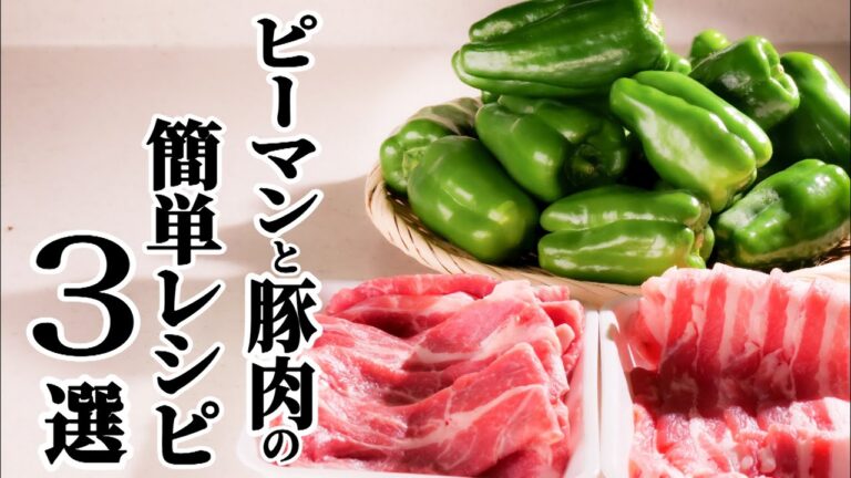 【ピーマンと豚肉があれば】できる！簡単なレシピ3選 ピーマン レシピ