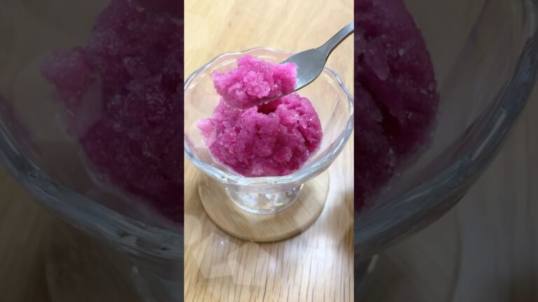 赤しそジュースで美容シャーベット作ったら想像以上に美味しくて、健康にもよくてびっくり#shorts #赤紫蘇