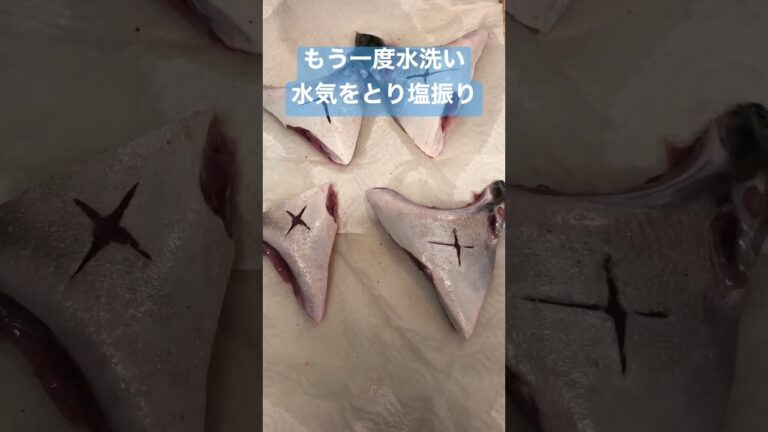 ぶりカマの塩焼き【簡単おつまみ】 #shorts  #焼き魚