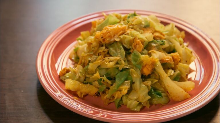 【カレー炒め】キャベツと卵のカレー炒め！ 1杯目 - Stir-fried curried eggs & cabbage Vol.1