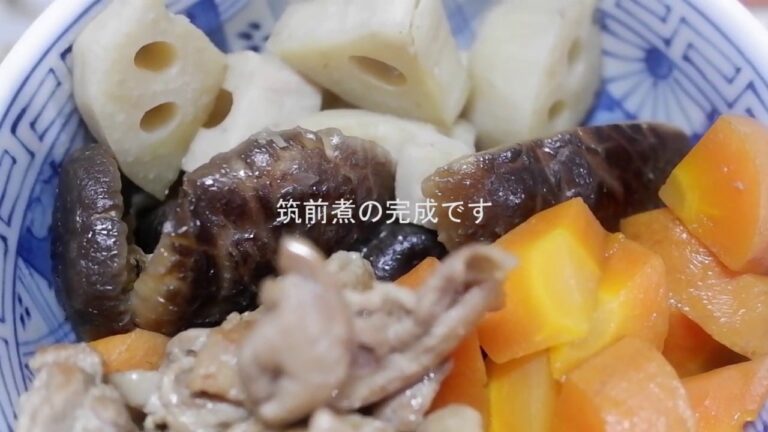 【簡単料理】豚肉で筑前煮
